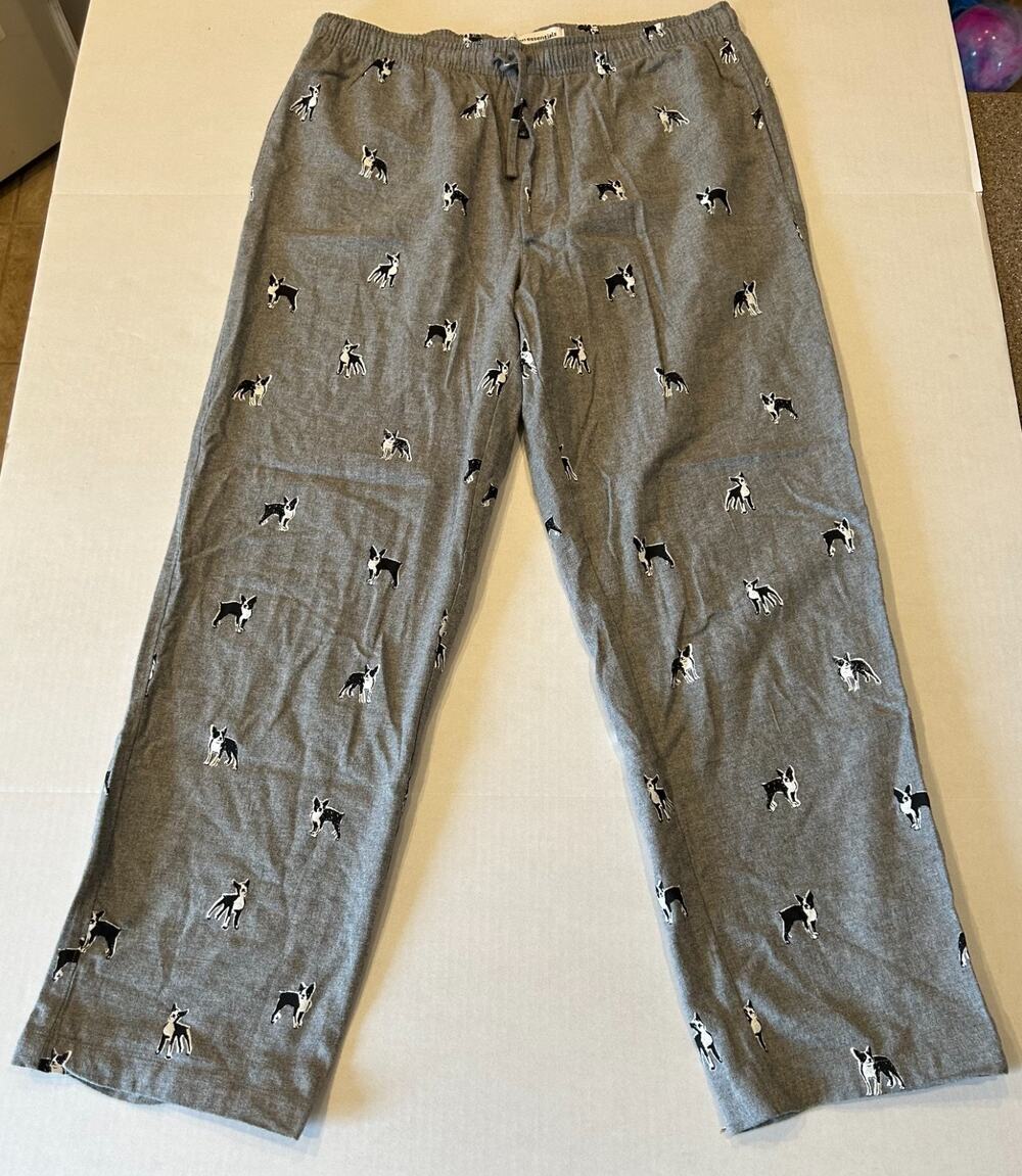 Amazon Essentials Pajama Pants Mens Large Dog Print Cotton Lounge Sleepwear